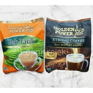 Golden Power Strong Coffee Instant 3in1 kopimix 3in1/ coffeemix 3 in 1 Tea Tarik Milkteaa 3 in 1 Cof