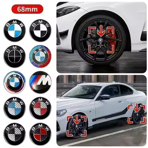4pcs 68mm Car Wheel Center Cap Logo Hub Badge Rims Cover For BMW E46 E38 E60 E90 E93 F20 F30 X3 X5 B