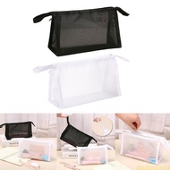 Dudu Big Capacity Pen Pouch Clear Mesh Pencil Bag Zipper Pen Case Standing Pen Holder