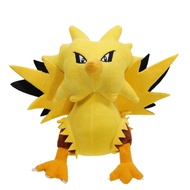 20cm Japan Pokemon Anime Figure Zapdos Legendary Pocket Monster Plush Toys Doll lightning Bird Soft 