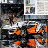 MAINAN High Speed RC Drift Car 1/10 Free Drift Tyres And LED Under Glow Light 2WD Turbo Drift Car