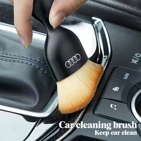 Car Dashboard Air Conditioner Air Outlet Cleaning Brush Dust Remover For Audi A6 C5 C6 C7 C8 A4 B5 B