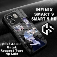 HP Glossy glitter Softcase for type INFINIX SMART 9/INFINIX SMART 9 HD Anime Motif/case infinix smar