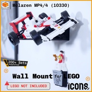 Wall Mount For Lego Icons Mclaren Mp4/4 & Ayrton Senna (10330)