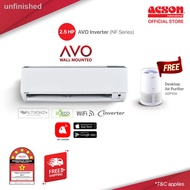 ♕Acson AVO Inverter Air Conditioner (2.5HP) R32 A3WMY25NF – WiFi – FREE Desktop Air Purifier (ADP10A) (SAVE3.0) (14-30 D