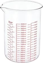 High Borosilicate Glass Measuring Cup-V-Shaped Spout,Glass Measuring Beaker for Kitchen or Restauran