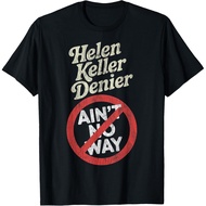 Men's cotton T-shirt Helen Keller Denier Ain't No Way Vintage Meme T-Shirt