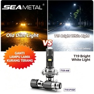 SEAMETAL Motorcycle Headlight P15D Motorbike Head Lamp High Bright T19 H4 led bulb Waterproof Motor 