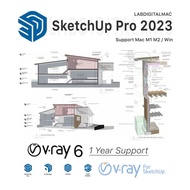 SKETCHUP PRO 2023 VRAY 6 MAC M1 M2 / WIN