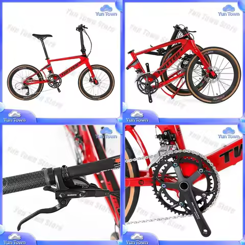 Foldable Carbon Bicycle Frame for Adults 20 Inch 22 Inch Folding Bike for Road Bike Mountain Bike Co