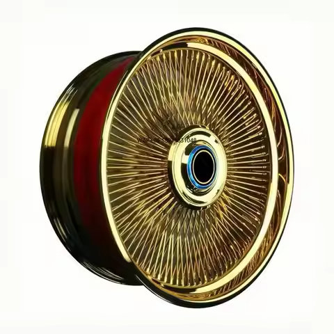 Custom Wheels Multi-spoke Wheels 5x127 5x120 6x139.7 5x114.3 6x135 18 20 22 24 26 Inch Golden Steel 
