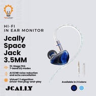 JCALLY Space HiFi IEM Earphone Gaming HiFi Dynamic Driver Audio Jack 3.5mm with Microphone