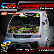 Stiker Decal 1 Set Kabin Depan + Kaca Depan GEDANG KLUTUK All Pick Up L300 Futura Carry  T120ss New 