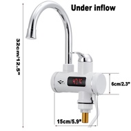 220V/50HZ Kitchen Electric Water Heater Tap Instant Hot Water Faucet Heater Cold Heating Faucet Tankless Instantaneous Water 3000W