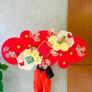 (FREE LIGHT + HOOK) DECORATIVE VIP03 FLOWER FAN CNY - MATERIAL SET NTXVL68