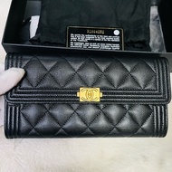 Chanel boy長夾（黑色）