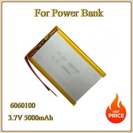 New 6060100  Rechargeable High Large Capacity LiPo Battery Cell 3.7V 5000mAh Lithium Polymer Battery
