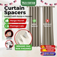 MIZU Curtain Spacer Ripple Fold Blackout Curtain Wave Fold Curtain Spacers Window Treatment