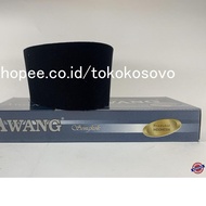 Plain Black Prayer Cap Songkok AWANG SUPER AC Height 9.10