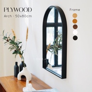 Half Oval Arch Mirror Size 50x80cm Aesthetic|PLAYWOOD Frame