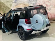1:18 skoda yeti 書包備胎版 模型車 1/18 合金 品項全新