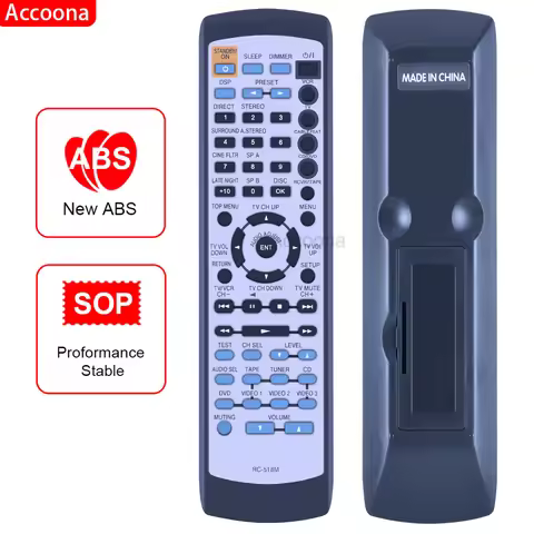RC-518M Remote Control for ONKYO HTS-660 HTS-667C HTS-760 HTS-767C TX-SR501 TX-SR501E, TXSR501E Audi