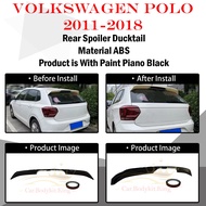 VOLKSWAGEN POLO 2011-2018 GTI STYLE REAR TRUNK SPOILER LIP ROOF WING SPOILER-MATERIAL ABS BODYKIT