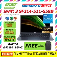 Acer Swift 3 Laptop SF314-511-559D Steam Blue [Intel Core i5-1135G7 / 8GB DDR RAM / 512GB SSD / 14" FHD / Windows 10 Home / MS Home &amp; Student OPI]