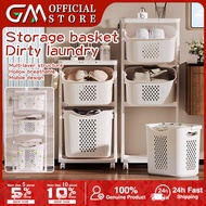 [SG Stock] Bathroom Laundry Basket Home Clothing 2/3 tier laundry basket with wheel