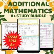 KSSM SPM A+ Additional Mathematics Study Bundle | FORM 4 + FORM 5  | [PDF]
