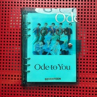 Seventeen Official 4p hologram Jelly Binder Ode to You Concert Merch (include sleeves 23 sheets + ot