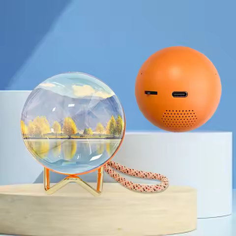 3D Video Sphere Crystal Ball with Sound Video Ball Digital Display 3D Memory Orb Gift for Anniversar