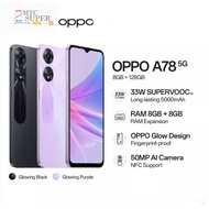 OPPO A78 5G 8/128 GARANSI RESMI (RAM 8+8) 33W SUPERVOOC