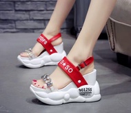 HR COLLECTION-WEDGES WANITA FLATFORM KOREA MOTE KK 43