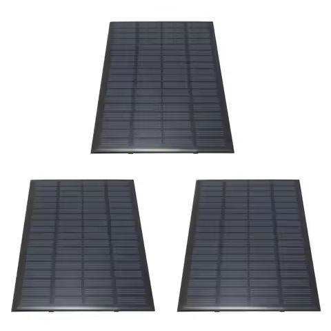 3X 18V 2.5W Polycrystalline Stored Energy Power Solar Panel Module System Solar Cells 19.4 X 12 X 0.