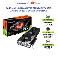 Video Card/ VGA Gigabyte GeForce RTX 3060 GAMING OC 12G (rev. 2.0) (N3060GAMING OC-12GD V2) -
