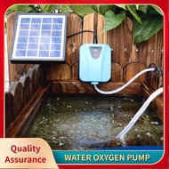ZOS Solar Powered/DC Charging Oxygenator Aquarium Water Oxygen Pump Small Portable Pond Aerator