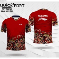 Badminton Jersey Lining Baju Batik Lelaki Jersey Custom Name and Number Jersey Badminton Indonesia B