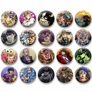 JoJos Bizarre Adventure Button Pins Higashikata Josuke Giorno Giovanna Badge Cartoon Cosplay Brooch 