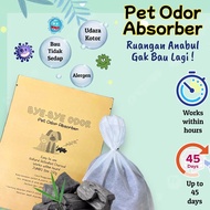 Bye-bye ODOR 150g ACTIVATED CHARCOAL ODOR ABSORBER Bad ODOR ABSORBER ODOR ABSORBER Animal Dirt ODOR ABSORBER Cat ODOR ABSORBER Dog ODOR REMOVER Cat ODOR REMOVER Dog ODOR REMOVER PET ODOR REMOVER