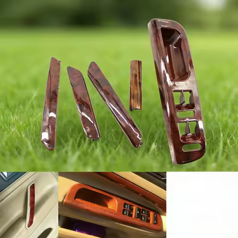 3B1 867 171 E Wood Color Window Control Panel+Handle Cover Trim For VW Passat B5 3B0 867 175