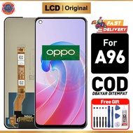 LCD OPPO A96 Original Touchscreen Fullset Genuine Original Compatible For Glass Touch Screen Digitiz