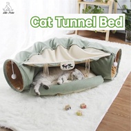 Cat Tunnel bed, 2-in-1 cat play tunnel and mat for pet cats and dogs foldable soft cat tunnel tube t