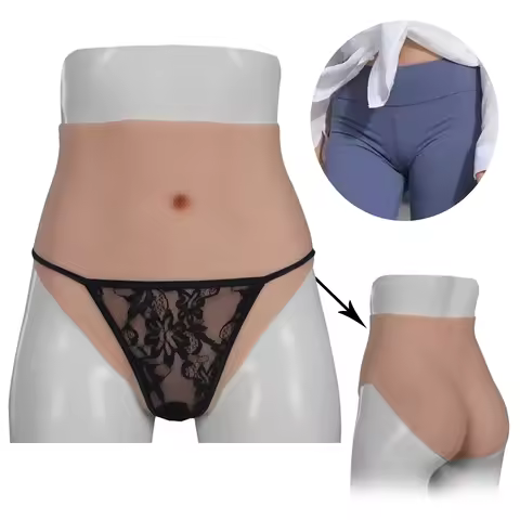Realistic Cosplay Fake Vulva Transgender Vagina Silicone Briefs Artificial Vagina Panty for Drag Que