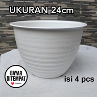 Pot Bunga Besar Ukuran 24 Cm Isi 5 Pcs / 4 Pcs Warna Warni Putih Ungu Hijau Pot Tawon Putih 24cm Pot Ukuran Besar Pot Bunga Murah Pot Bunga Plastik Lusinan Lurah Pot Tanaman Hias Pot Bunga Hias Pot Bunga Ukuran 25 Cm Pot Tawon Ukuran 25 Cm