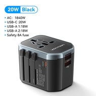 Vention Universal Travel Adapter 65W 100W 120W GaN V Travel Charger Type c International plug Fast C