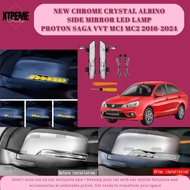 XTREME  AUTO PROTON SAGA VVT MC1 MC2 2026-2024 CAR NEW CHROME CRYSTAL ALBINO SIDE MIRROR LED LAMP AC