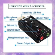 USB SOUND 7.1 CHANNEL / USB SOUND CARD VERSION 7.1