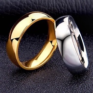 cincin pria wanita emas perak polos premium / cincin couple kawin c188