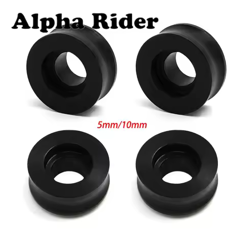 4PCS 5mm / 10mm Motorcycle Spacers Radial Brake Calipers Gasket Black For Yamaha R1 R6 GSX-R Kawasak